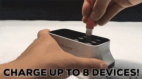 8 Ports Quick USB Charger 3.0 Led Display