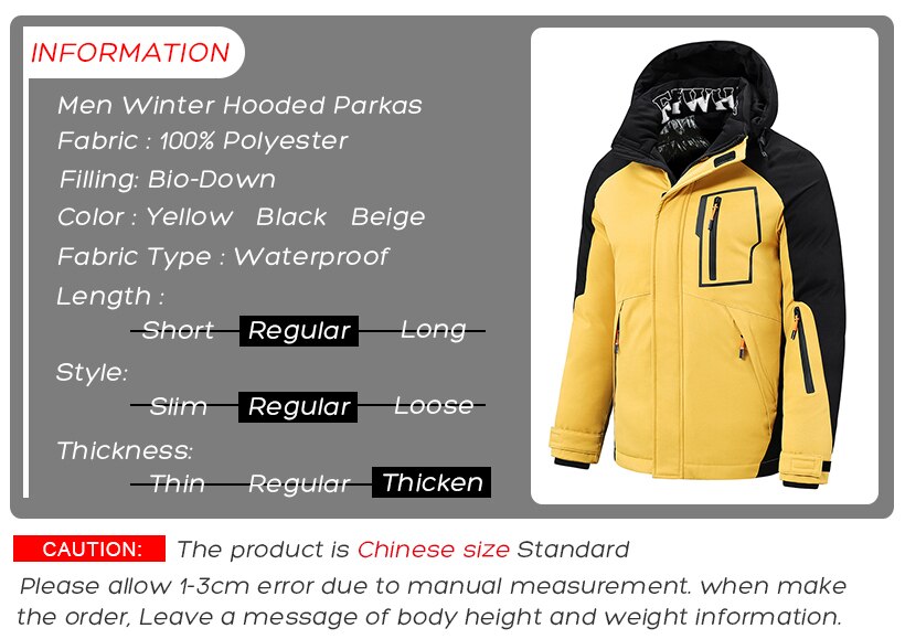 5XL Men 2021 Winter New Outwear Thick Warm Parkas Jacket Coat Men Casual Windproof Pockets Detachable Hooded Parkas Jacket Men 5XL Men 2021 Winter New Outwear Thick Warm Parkas Jacket Coat Men Casual Windproof Pockets Detachable Hooded Parkas Jacket Men