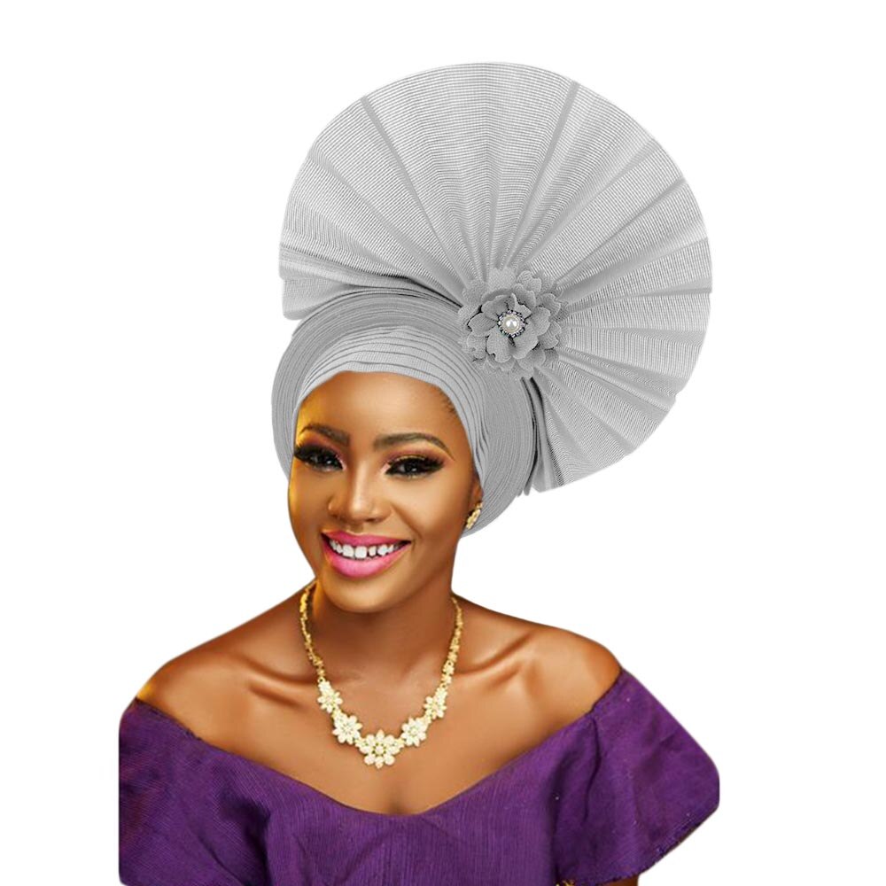 2021 Newest Fashion Turban Women Cap Beaded For India Hat Head Wrap Lady Hair Accessories