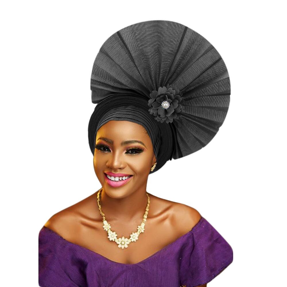 2021 Newest Fashion Turban Women Cap Beaded For India Hat Head Wrap Lady Hair Accessories