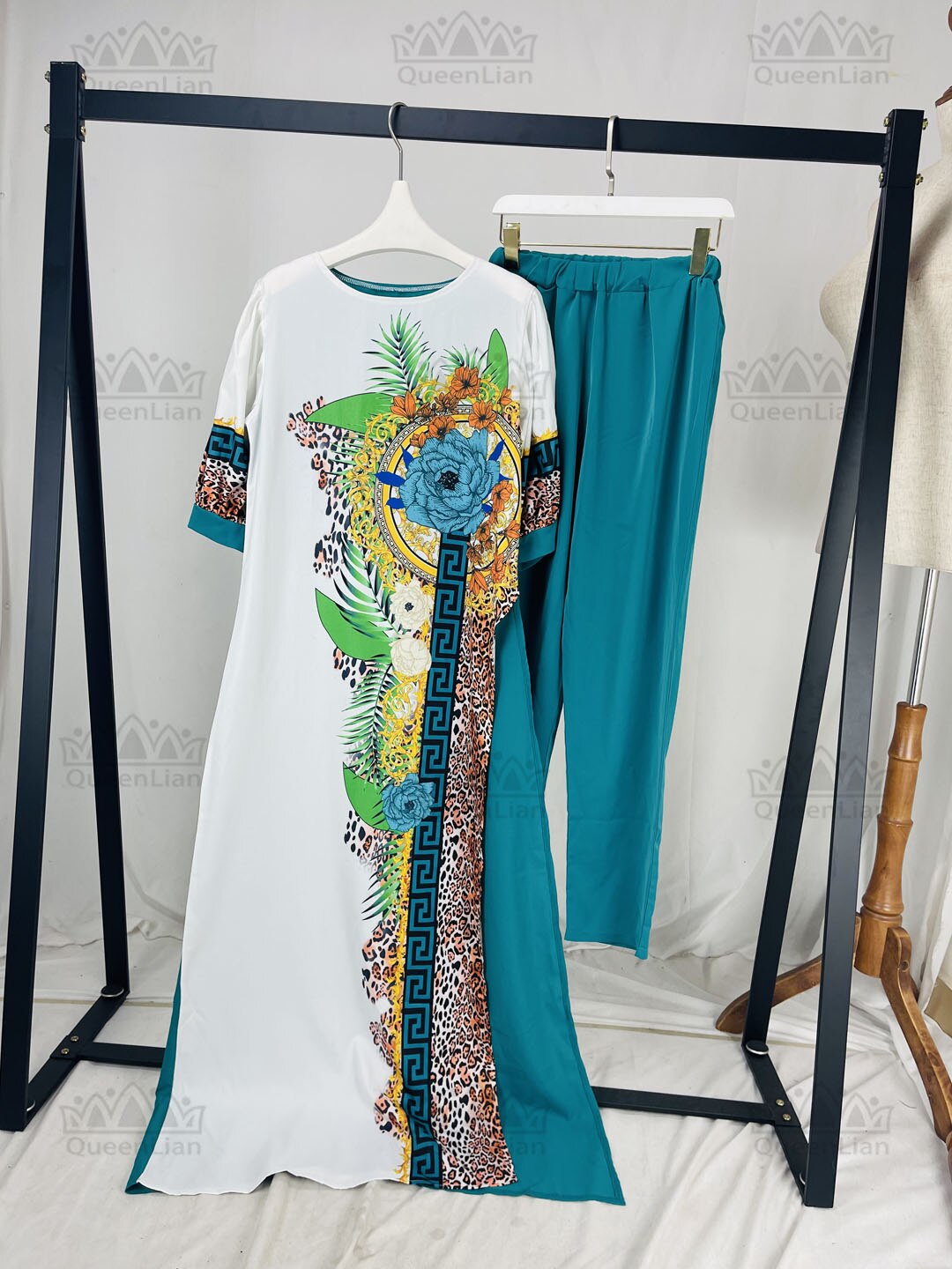 High Quantity African Sexy New Design Long Top With Pants 2 Pieces For Lady(FCPTZ01#) High Quantity African Sexy New Design Long Top With Pants 2 Pieces For Lady(FCPTZ01#)