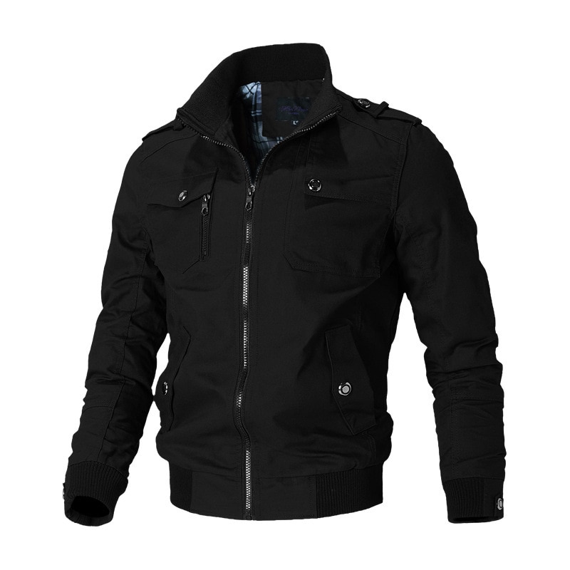 Bomber Jacket Men Fashion Casual Windbreaker Jacket Coat Men 2021 Spring Autumn New Hot Outwear Stand Slim Military Jacket Mens Bomber Jacket Men Fashion Casual Windbreaker Jacket Coat Men 2021 Spring Autumn New Hot Outwear Stand Slim Military Jacket Mens