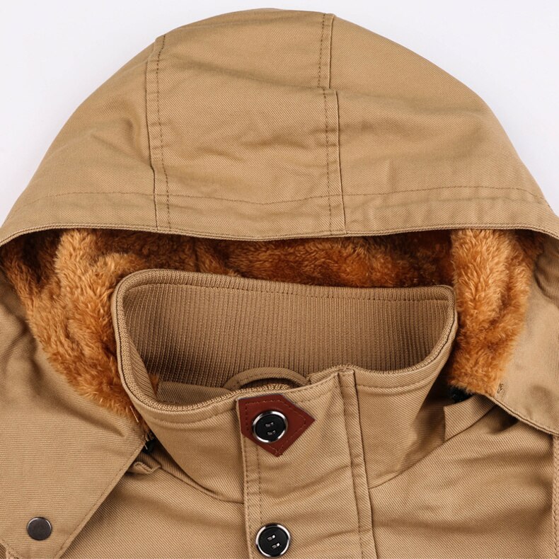 CHAIFENKO Men Hooded Fleece Casual Military Jacket Men New Winter Windbreaker Pilot Coat Men Fashion Windproof Cargo Mens Jacket CHAIFENKO Men Hooded Fleece Casual Military Jacket Men New Winter Windbreaker Pilot Coat Men Fashion Windproof Cargo Mens Jacket