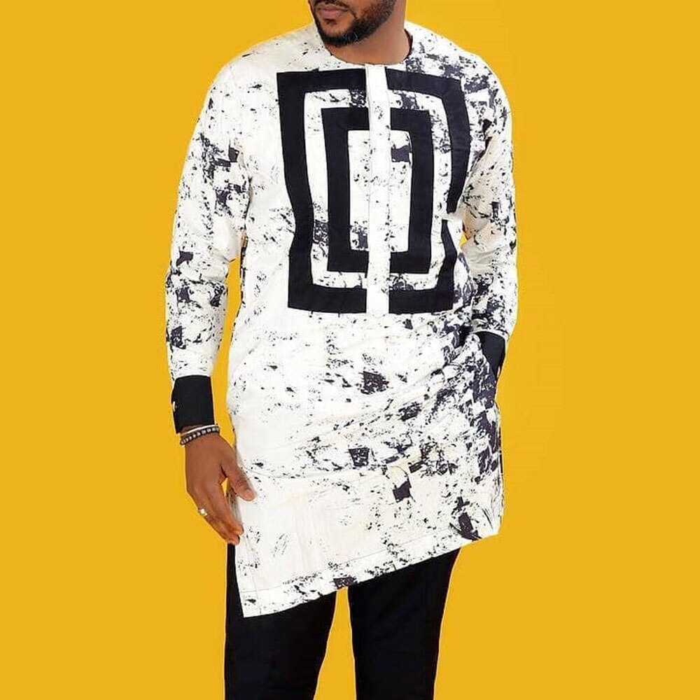 African Dashiki Long Top Men's Print Shirt Hippie Men Fashion Muslim Clothes 2021 Summer Man Casual Shirts Plus Size White M-4XL African Dashiki Long Top Men's Print Shirt Hippie Men Fashion Muslim Clothes 2021 Summer Man Casual Shirts Plus Size White M-4XL