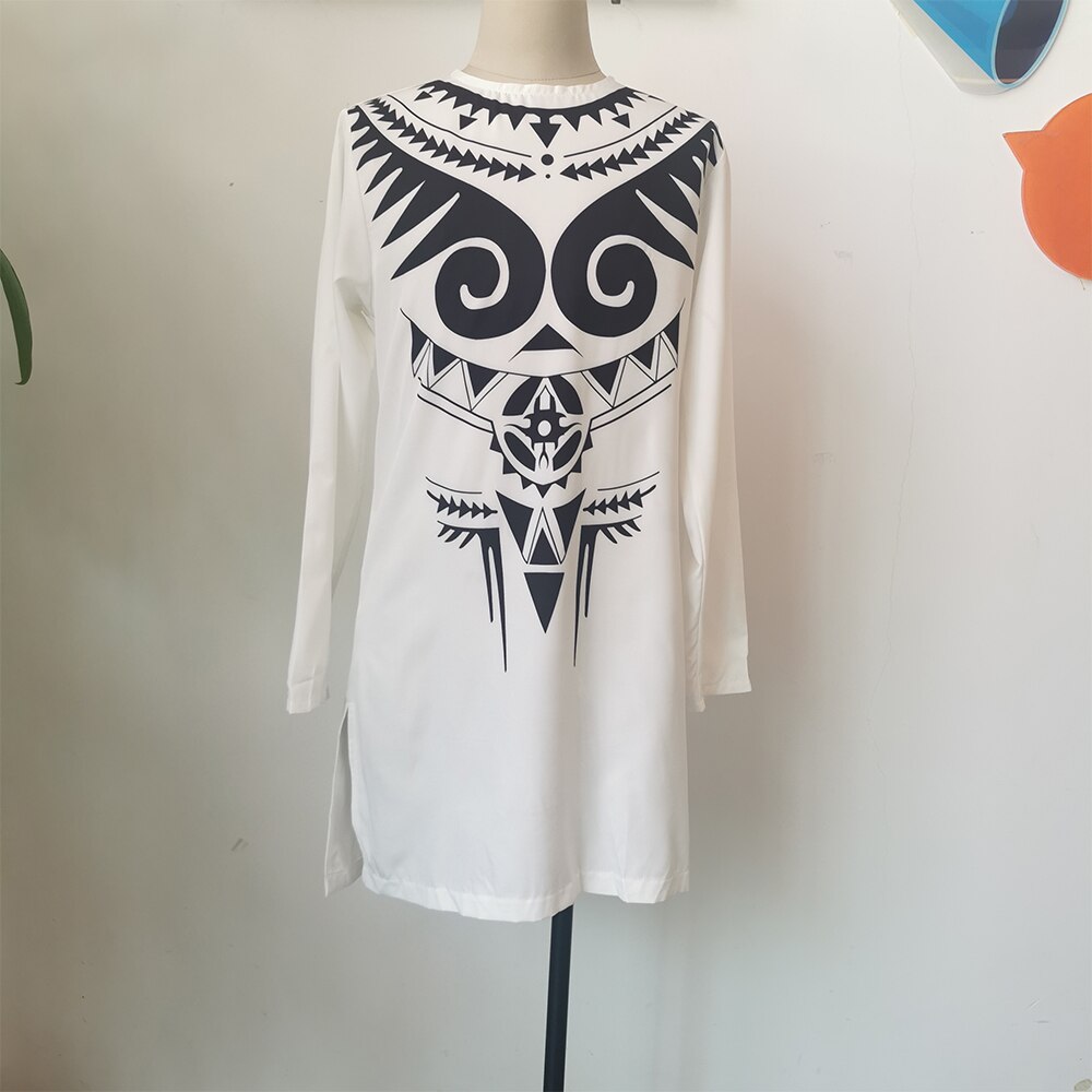 Long Sleeve Shirts Print Gray T-shirt African Chilaba