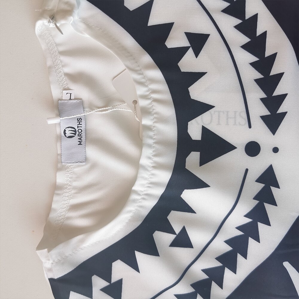 Long Sleeve Shirts Print Gray T-shirt African Chilaba