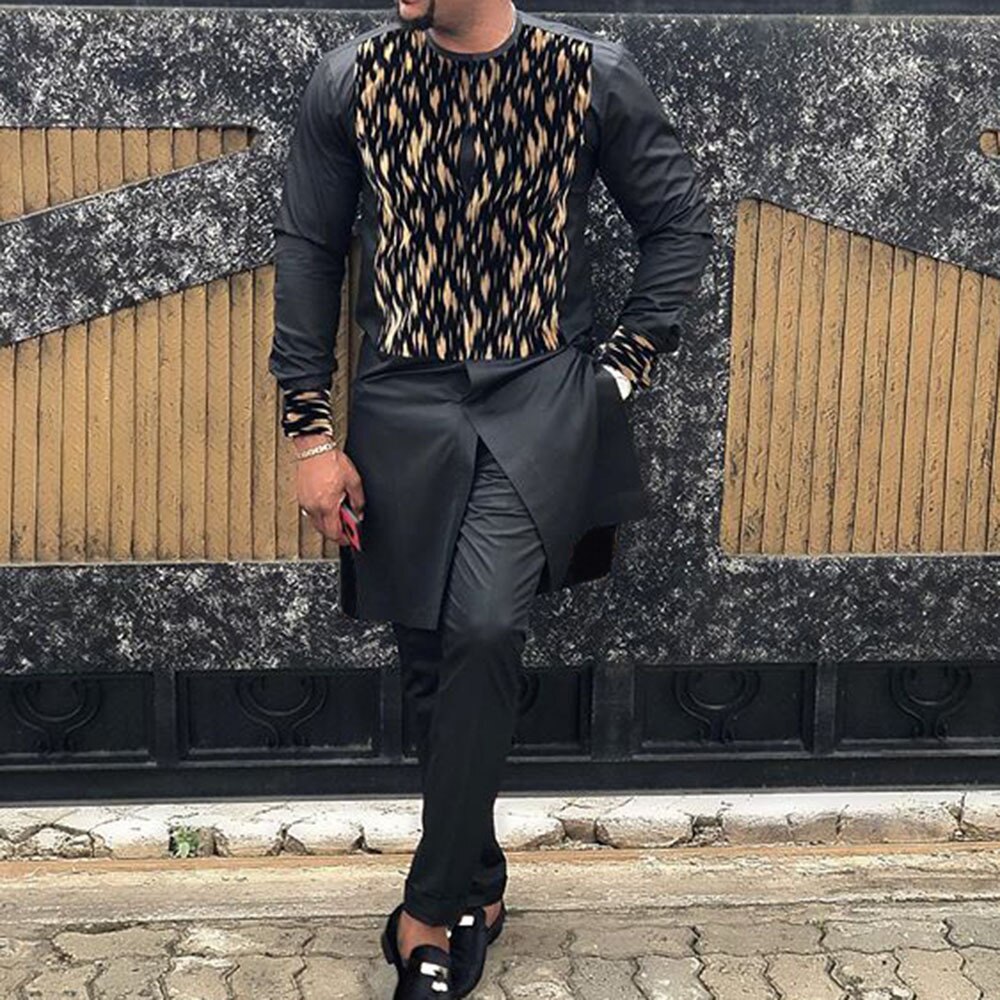 Round Neck Long Sleeve Pullover Man Casual T Shirt