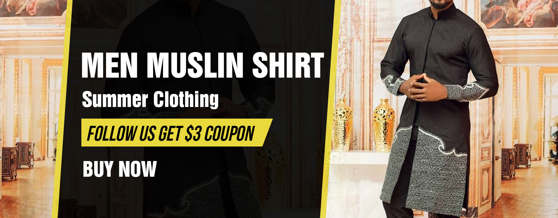 Black Slim Shirt African New Blouse Ramadan Tops