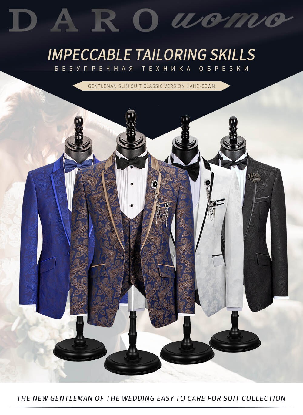 Custom Men Suit Tuxedo / New Style Blazer Pattern (3 Piece: Jacket, Vest, Pant)