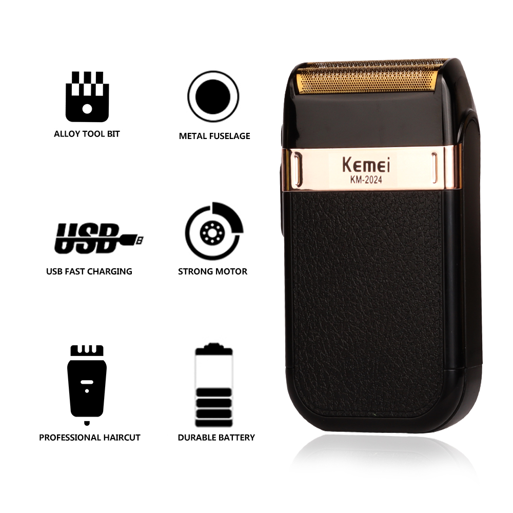 Professional Barber Hair Clipper Rechargeable (Finish Cutting Machine, Beard Trimmer Shaver Cordless)