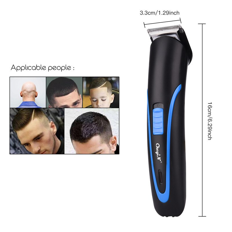 CkeyiN Electric Hair Clipper Rechargeable (Beard Trimmer, Razor Cutter Machine, Professional Barber Shaver)