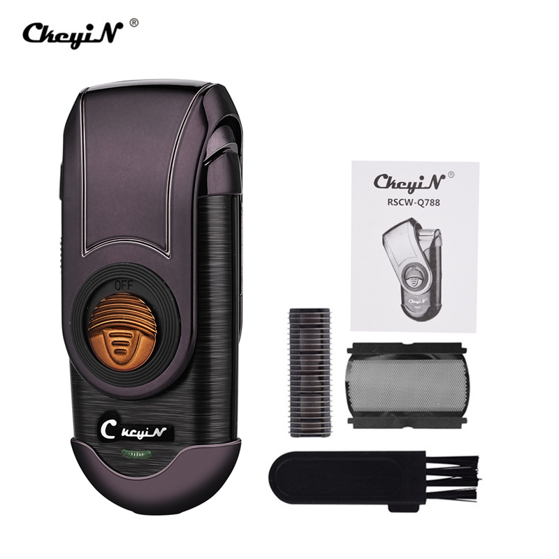 CkeyiN Electric Men Shaver, Beard Trimmer, Cordless Razor with Spare Blade