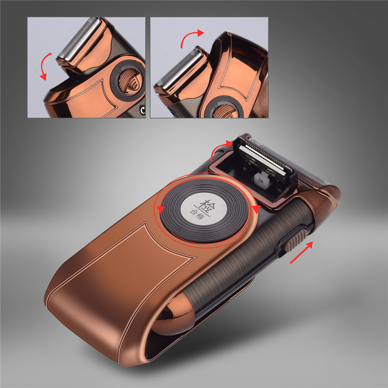 CkeyiN Electric Men Shaver, Beard Trimmer, Cordless Razor with Spare Blade