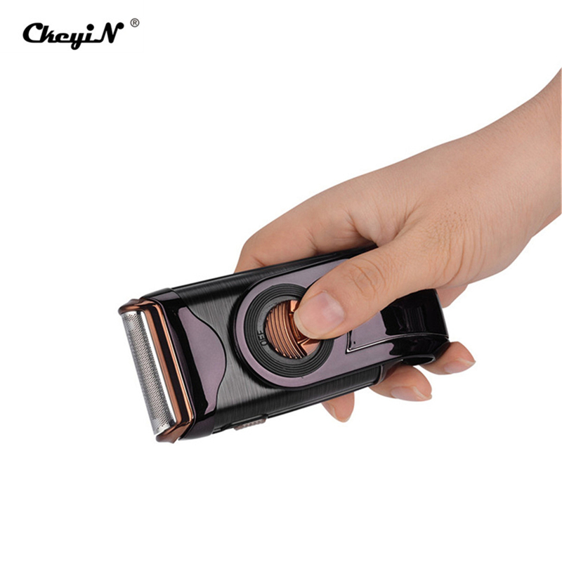 CkeyiN Electric Men Shaver, Beard Trimmer, Cordless Razor with Spare Blade