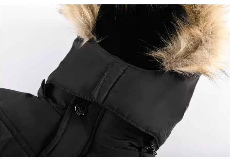 Outdoor Jacket For Boys Winter Hooded Zipper Outerwear Casual Baby Boys Velvet Thick Warm Coats Kids Clothing Fur Collar Parka