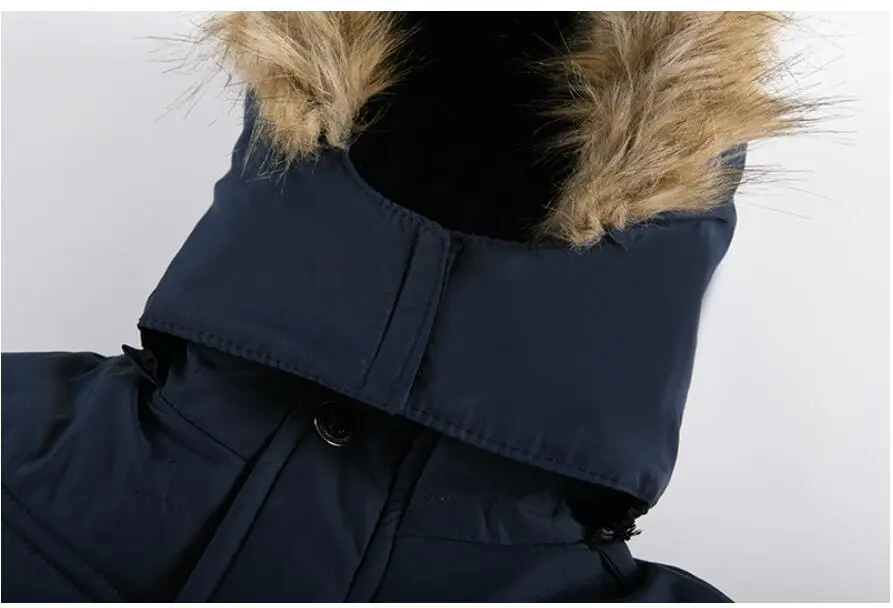 Outdoor Jacket For Boys Winter Hooded Zipper Outerwear Casual Baby Boys Velvet Thick Warm Coats Kids Clothing Fur Collar Parka