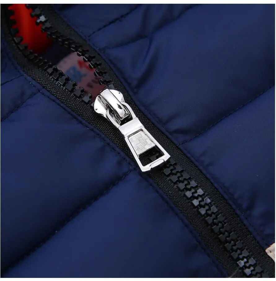 Outdoor Jacket For Boys Winter Hooded Zipper Outerwear Casual Baby Boys Velvet Thick Warm Coats Kids Clothing Fur Collar Parka