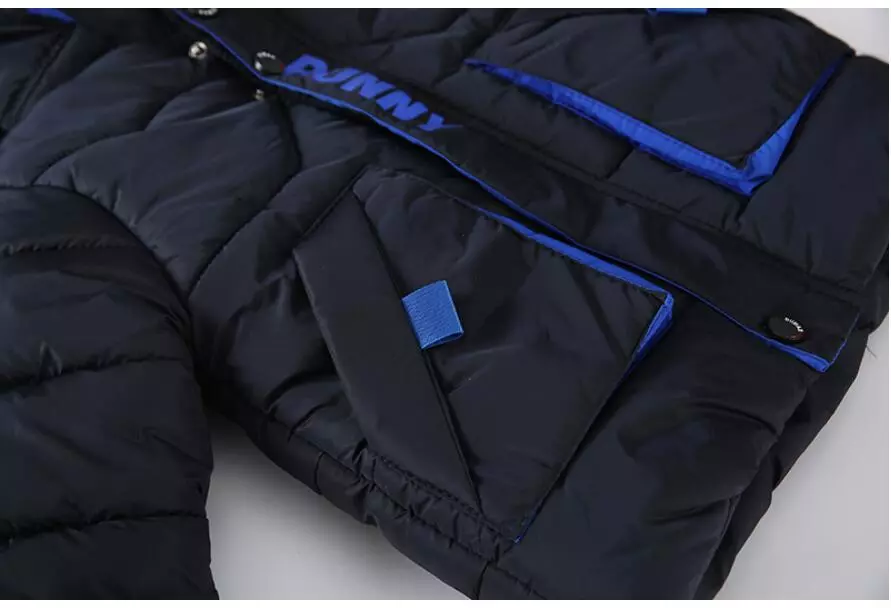 Outdoor Jacket For Boys Winter Hooded Zipper Outerwear Casual Baby Boys Velvet Thick Warm Coats Kids Clothing Fur Collar Parka