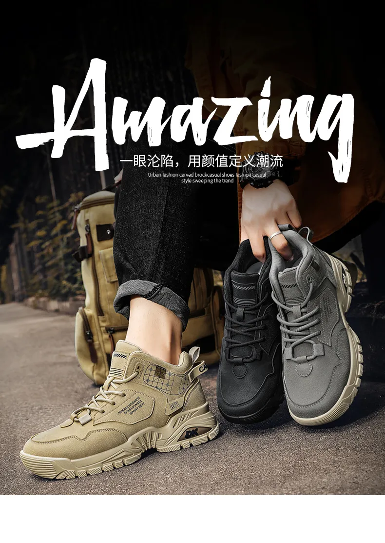CYYTL Men's Boots Casual Winter Shoes High Top Luxury Ankle Leather Platform Work Safety Chelsea Tactical Cowboy Military Combat CYYTL Men's Boots Casual Winter Shoes High Top Luxury Ankle Leather Platform Work Safety Chelsea Tactical Cowboy Military Combat