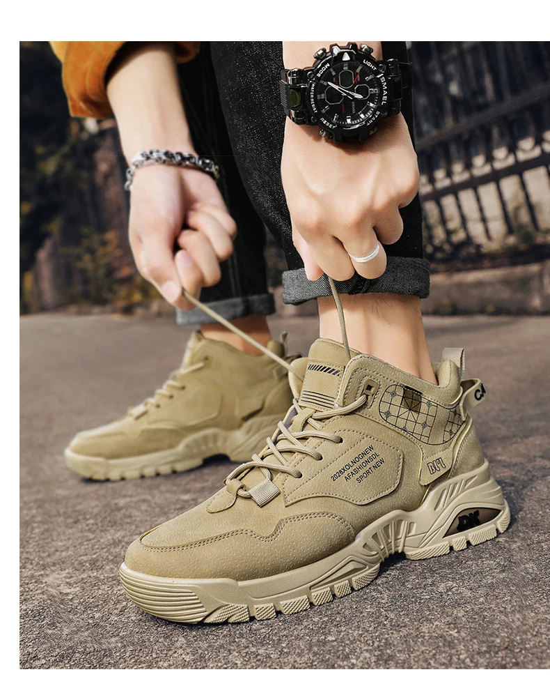 CYYTL Men's Boots Casual Winter Shoes High Top Luxury Ankle Leather Platform Work Safety Chelsea Tactical Cowboy Military Combat CYYTL Men's Boots Casual Winter Shoes High Top Luxury Ankle Leather Platform Work Safety Chelsea Tactical Cowboy Military Combat