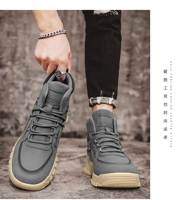 CYYTL Men's Boots Casual Winter Shoes High Top Luxury Ankle Leather Platform Work Safety Chelsea Tactical Cowboy Military Combat CYYTL Men's Boots Casual Winter Shoes High Top Luxury Ankle Leather Platform Work Safety Chelsea Tactical Cowboy Military Combat